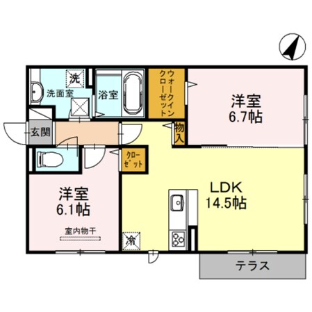 イズミ金岡の物件間取画像